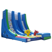 jumping inflatable slide